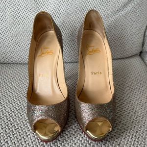 Christian Louboutin 36 Glitter Pumps